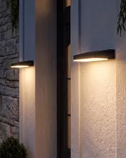 LED Außenwandleuchte 2er Set TEILAN Schwarz_1105524