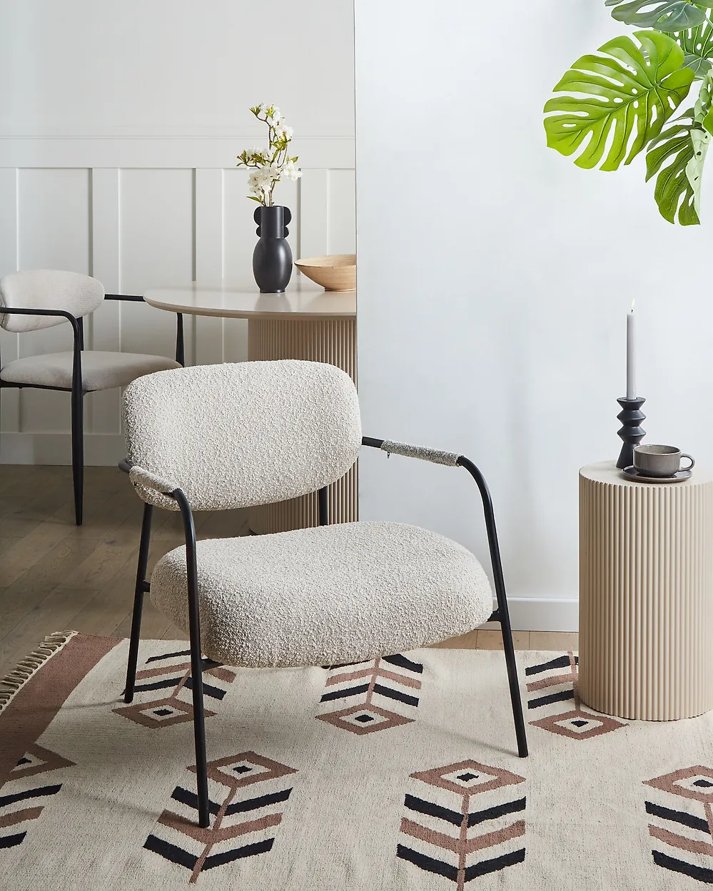 Sessel AUSVIKA Stoff Hellbeige_1184098