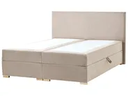 Kontinentalni krevet s prostorom za pohranu MAJOR Sivo-bež 160 x 200 cm_1028173
