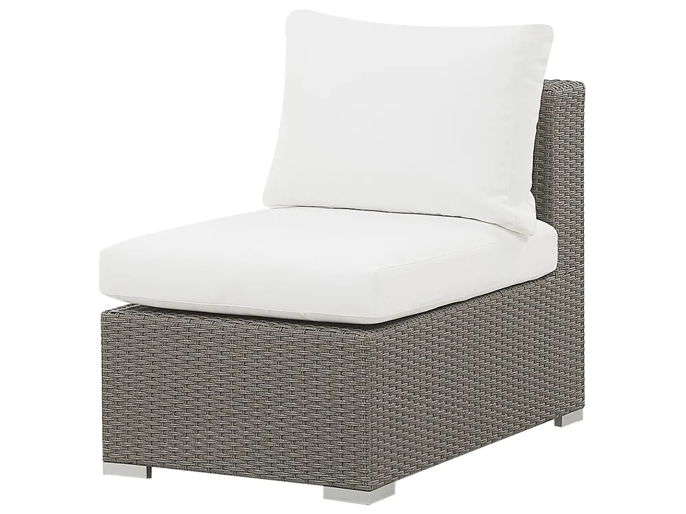Garden Lounge Set with Table 8 Seater MAESTRO Modular PE Rattan Taupe_765223
