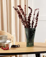 Blumenvase MARPISSA 26 cm Glas Dunkelgrün_838293