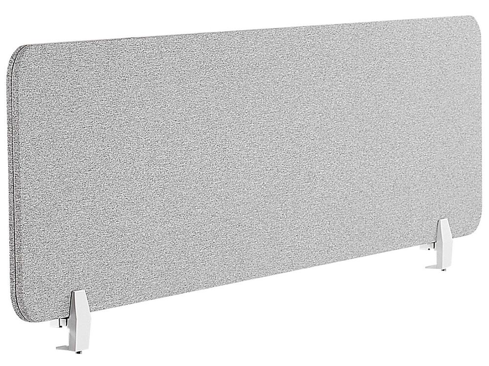 Desk Screen WALLY 120 x 40 cm Light Grey