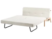 Living Room Set 3 Seater EDLAND with Bench Boucle White_1041120