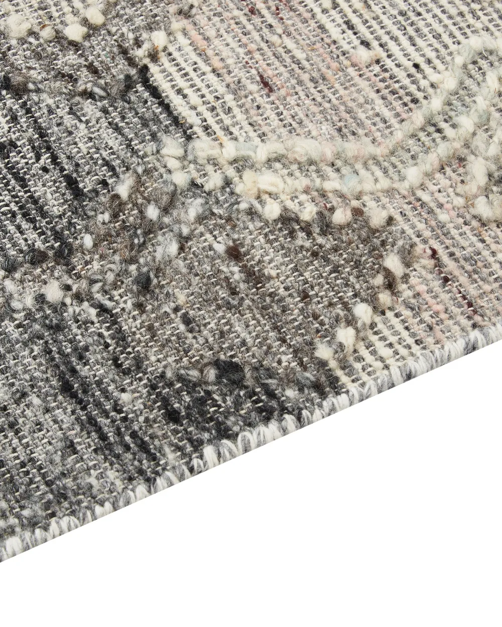 Teppich ARATASHEN Grau 160 x 230 cm Kelim Wolle_860047