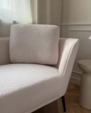 Rechtsseitige Chaiselongue ARTHEZE Bouclé Cremeweiß_999471
