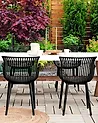 Gartenstuhl 4er Set PESARO Schwarz