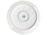 Set of 4 Dinner Plates SESAME Stoneware Light Grey_957370