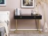 Konsolentisch WESTPORT 115 cm 50 cm mit Schubladen Schwarz / Gold