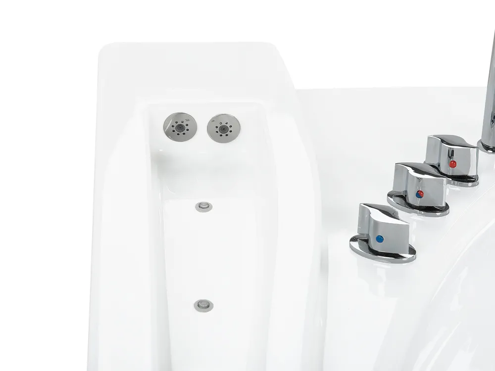 Corner Hot Tub with LED PELICAN 2060 x 1650 mm White_755881