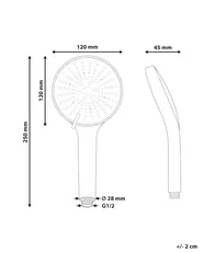 Shower Head and Hose Kit MAPIRI 6-function Gold_990120