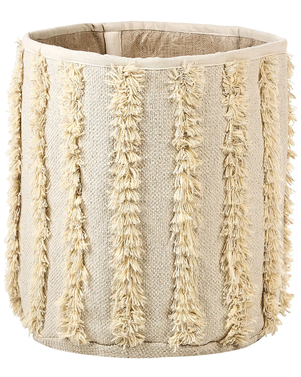 Aufbewahrungskorb 2er Set KAKKI Baumwolle Beige_846392
