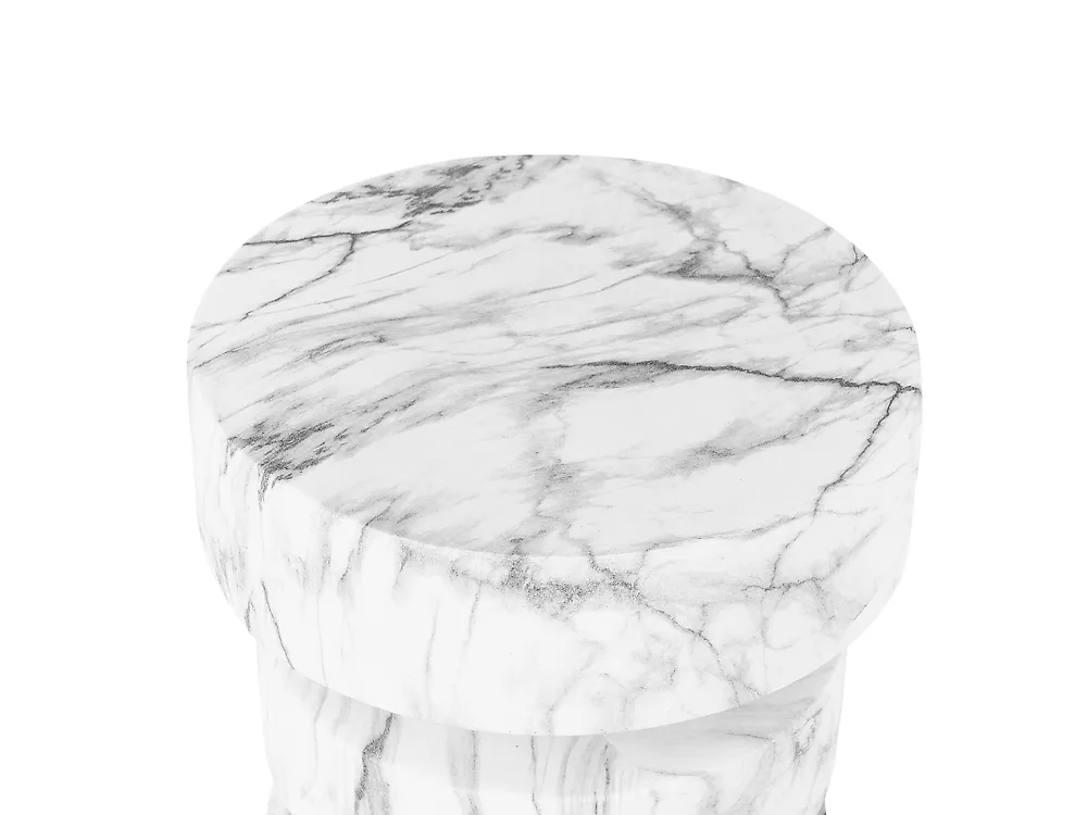 Miza za shranjevanje BIVONGI 30 cm 30 cm Beli marmor_1192739