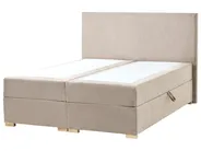 Kontinentalni krevet s prostorom za pohranu MAJOR Sivo-bež 140 x 200 cm_1028152