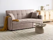 Schlafsofa 3-Sitzer GLOMMA Stoff Taupe_1059599