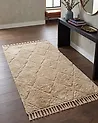 Teppich SANLIURFA Beige 80 x 150 cm Baumwolle