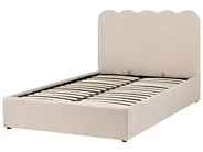 Ottoman Bed NANTERRE Boucle Beige 120 x 200 cm (EU Small Double)_1084453