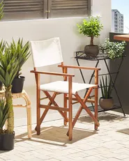 Set of 2 Garden Chairs CINE Acacia Wood Dark Brown_819142