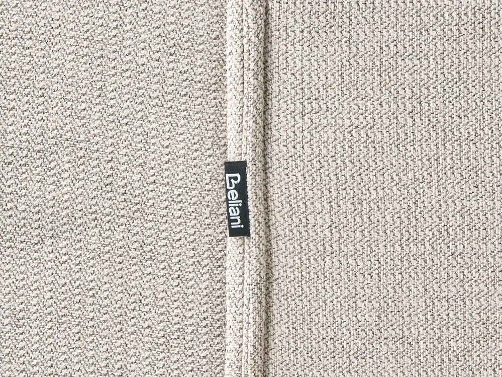 Corner Sofa 3 Seater DOLVA Fabric Light Beige Left Hand_985925