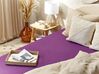Spannbettlaken JANBU 180 x 200 cm Baumwolle Purpur
