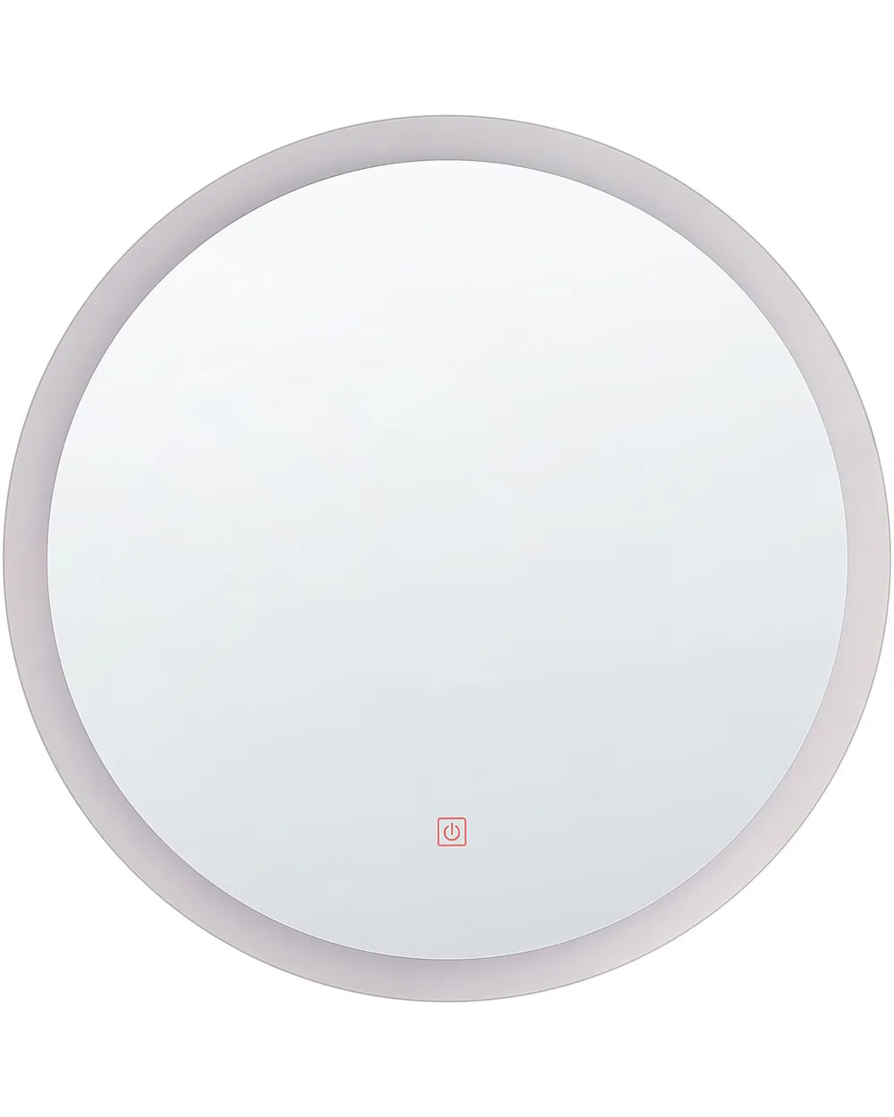 LED-Badezimmer-Spiegel YSER 58 cm 58 cm Silber