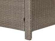 Lounge Set mit Tisch und Ottomane 5-Sitzer FONTI inkl. Kissen Polyrattan Taupe_820256