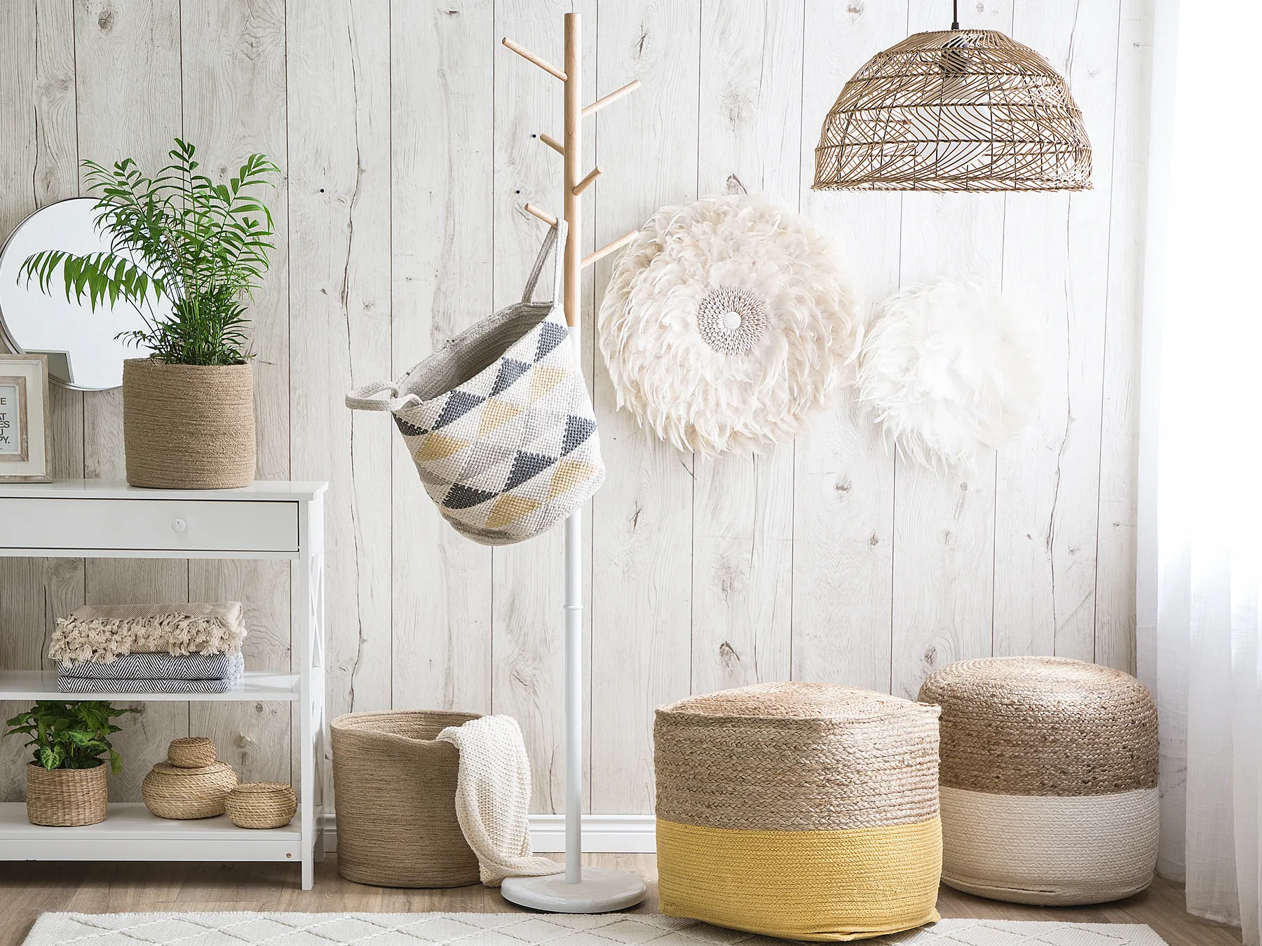 Pouf KIRAMA Jute Gelb_728827