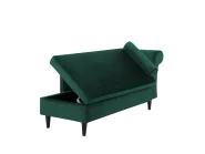 Right-Hand Chaise Longue LUIRO with Storage Velvet Dark Green_772136