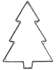 Gartendekoration LED LOFSEN 45/35/25 cm Weihnachtsbaum Schwarz_1020729