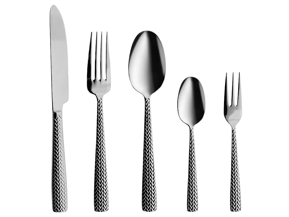 Besteckset 30-teilig QUADRUCCI Silber