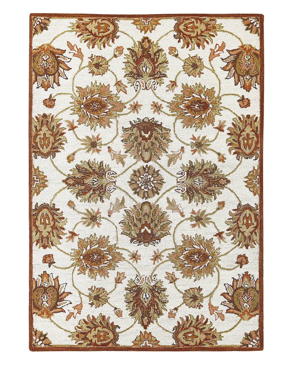 Teppich Wolle beige / braun verschiedene Größen EZINE