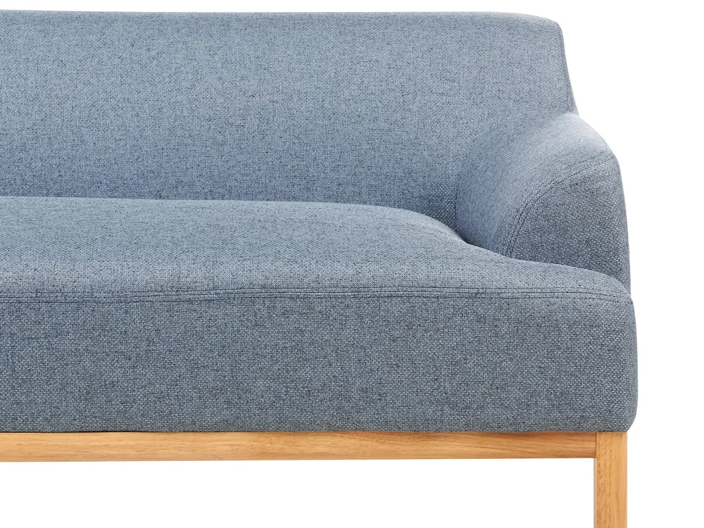 Ecksofa 3-Sitzer SOSJO Stoff Blau rechtsseitig_941013