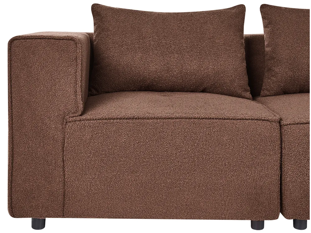 Modular Sofa 2 Seater AXEBO Boucle Brown_1075801
