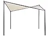 Pavillon AVENTINE 300 cm x 300 cm Metall Beige