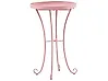 Outdoor Beistelltisch CAVINIA 40 cm 40 cm Metall Rosa