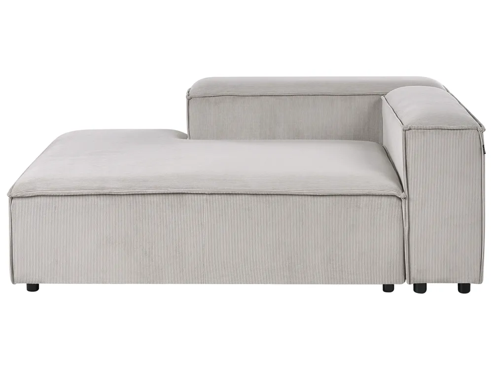Modul Ecksofa 2-Sitzer ARDAL mit Ottomane Cord Taupe rechtsseitig_1011080