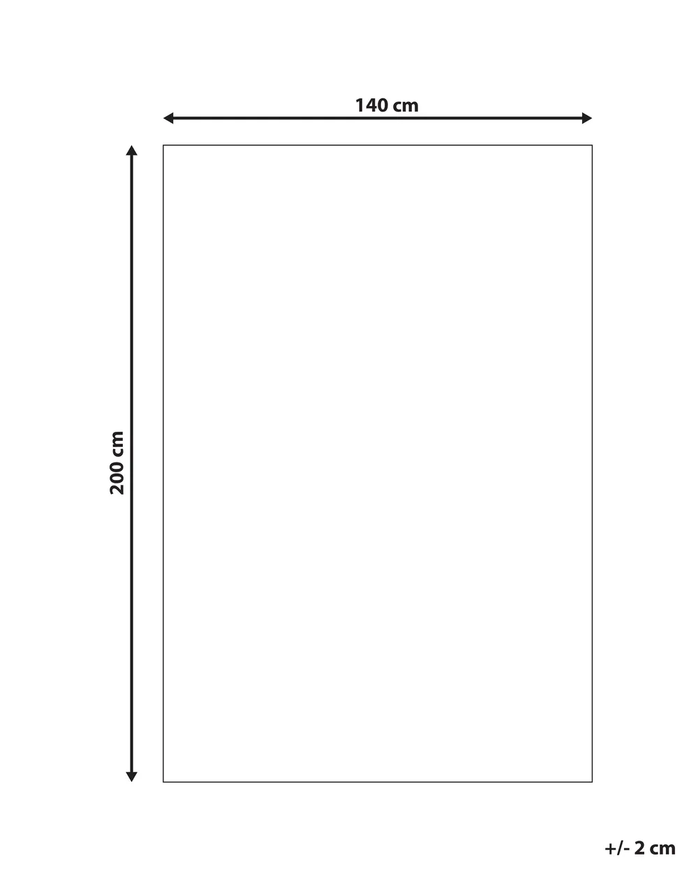 Shaggy Rug CIDE Black/ White 140 x 200 cm_746809