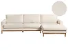 Ecksofa SIGGARD Bouclé Weiß linksseitig