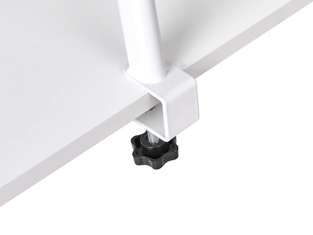 Eckschreibtisch TACONY 180 cm 140 cm mit Stauraum Weiß_1044278