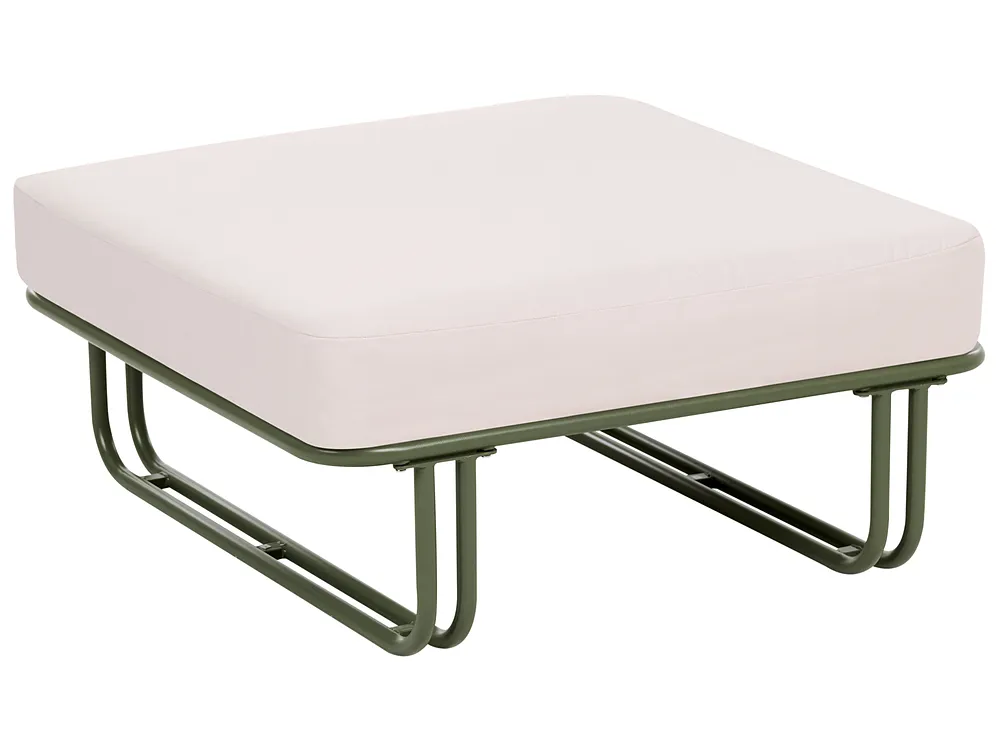 Garden Lounge Set with Table and Ottoman 3 Seater CAMEROTA  Metal Green_1156963