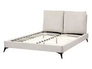 Bett mit Lattenrost Cord MELLE 140 x 200 cm Hellbeige_882186