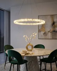 LED Hängeleuchte MAGAT Kristall Silber_824680
