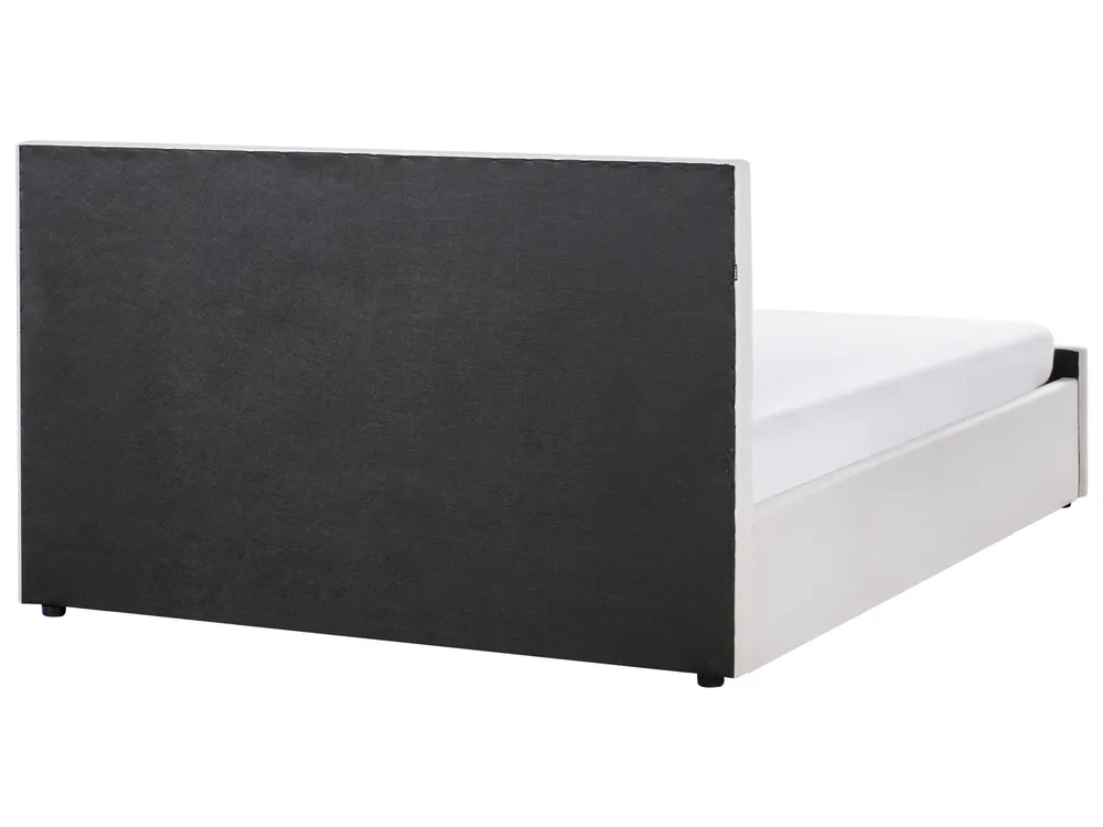 Bett mit Stauraum AMIENS Stoff Beige 180 x 200 cm_976111