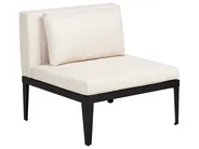 Garden Lounge Set with Table and Ottoman 4 Seater BRACCIANO Certified Acacia Wood Light Beige Right Hand_955529