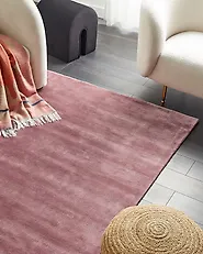Rug GESI Pink 140 x 200 cm Viscose_837734