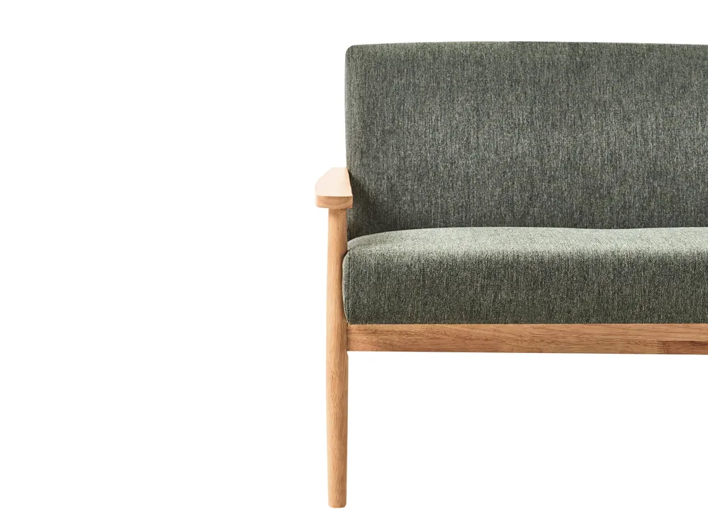 Sofa Set 6-Sitzer ESRUM Stoff Hellbraun / Grün_1015873