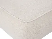 Sofa 3-Sitzer SALLA mit Ottomane Bouclé Cremeweiß_1058234