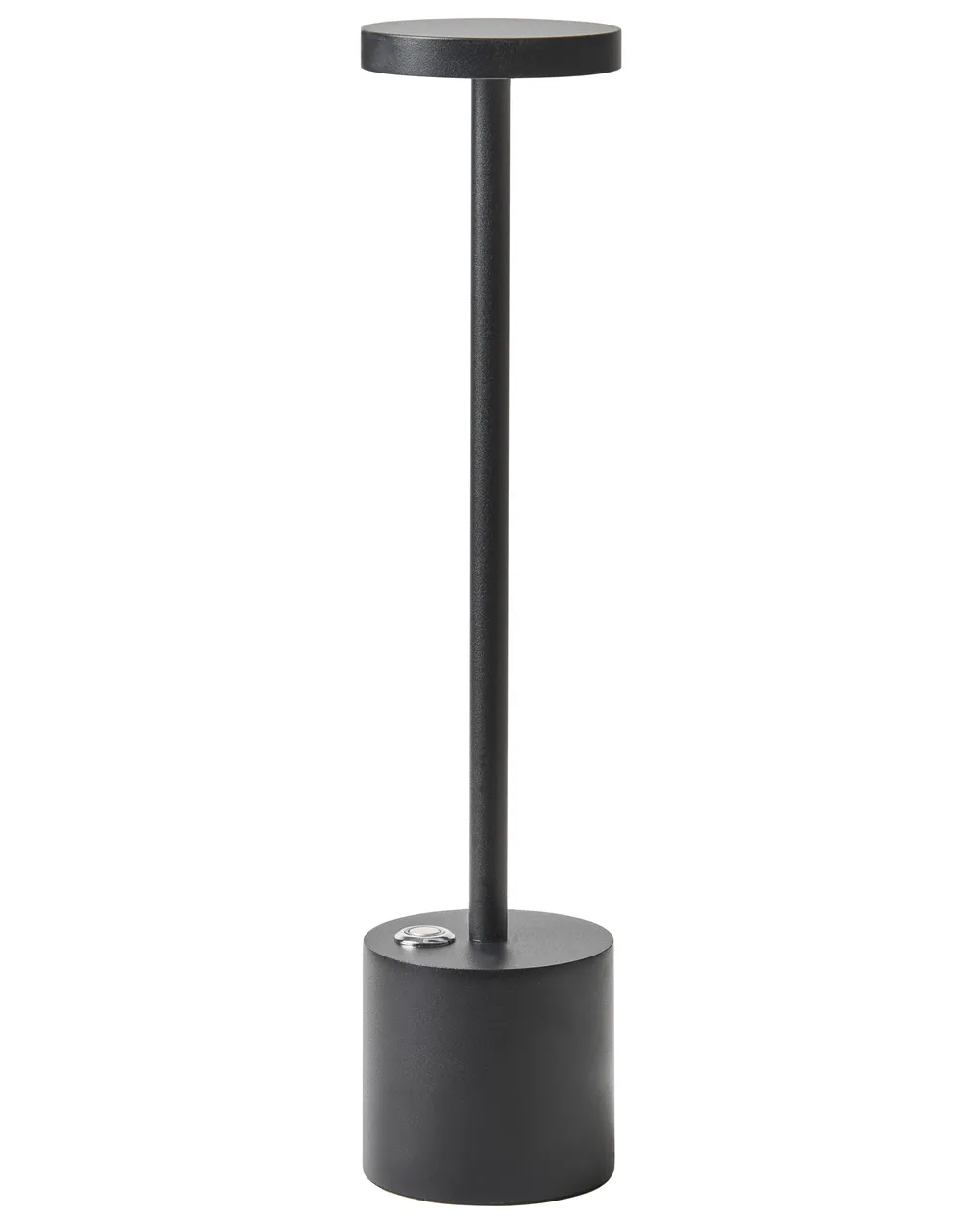 Kabellose LED Tischlampe LIZANDRO mit Dimmer Metall Schwarz