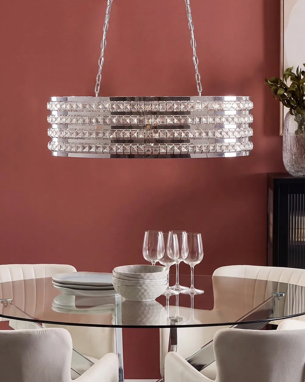 Pendant Lamp CAVONE Crystal Silver_1153719