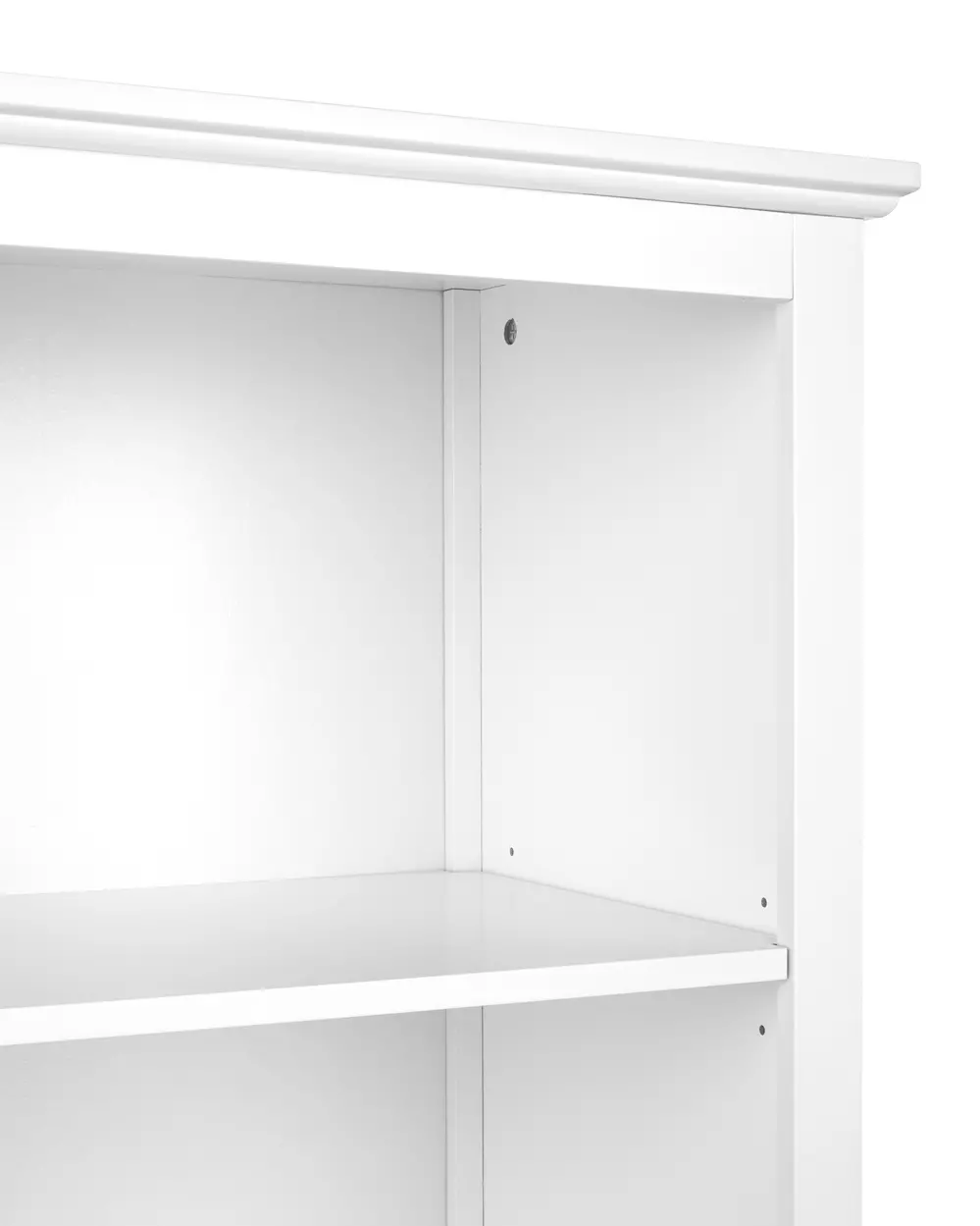 Vitrine mit Glastüren LUSBY 75 cm Weiß_913480
