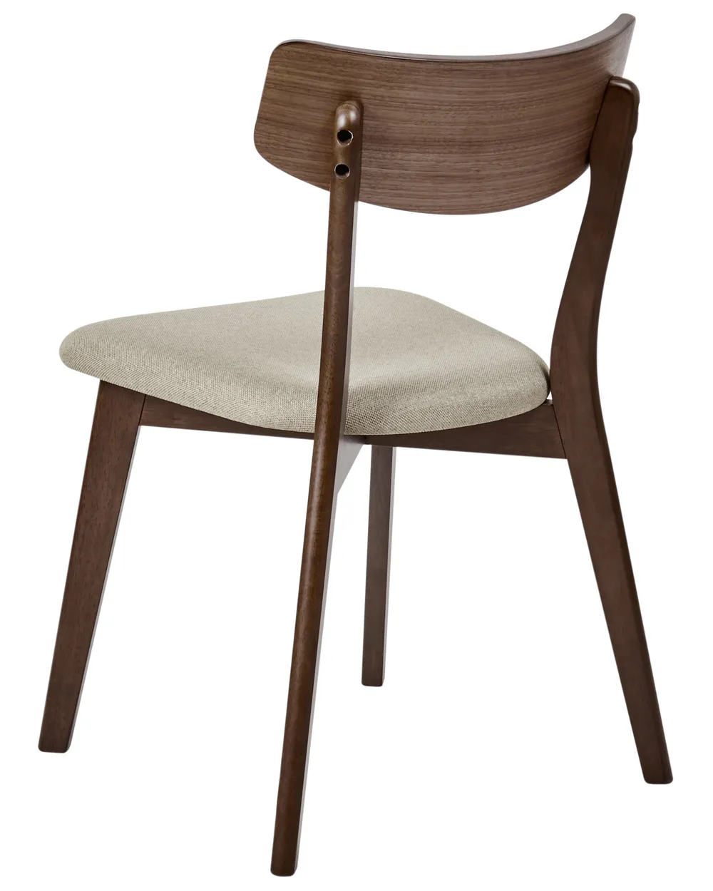 Esszimmerstuhl 2er Set HOLLY Holz Braun / Beige_952302